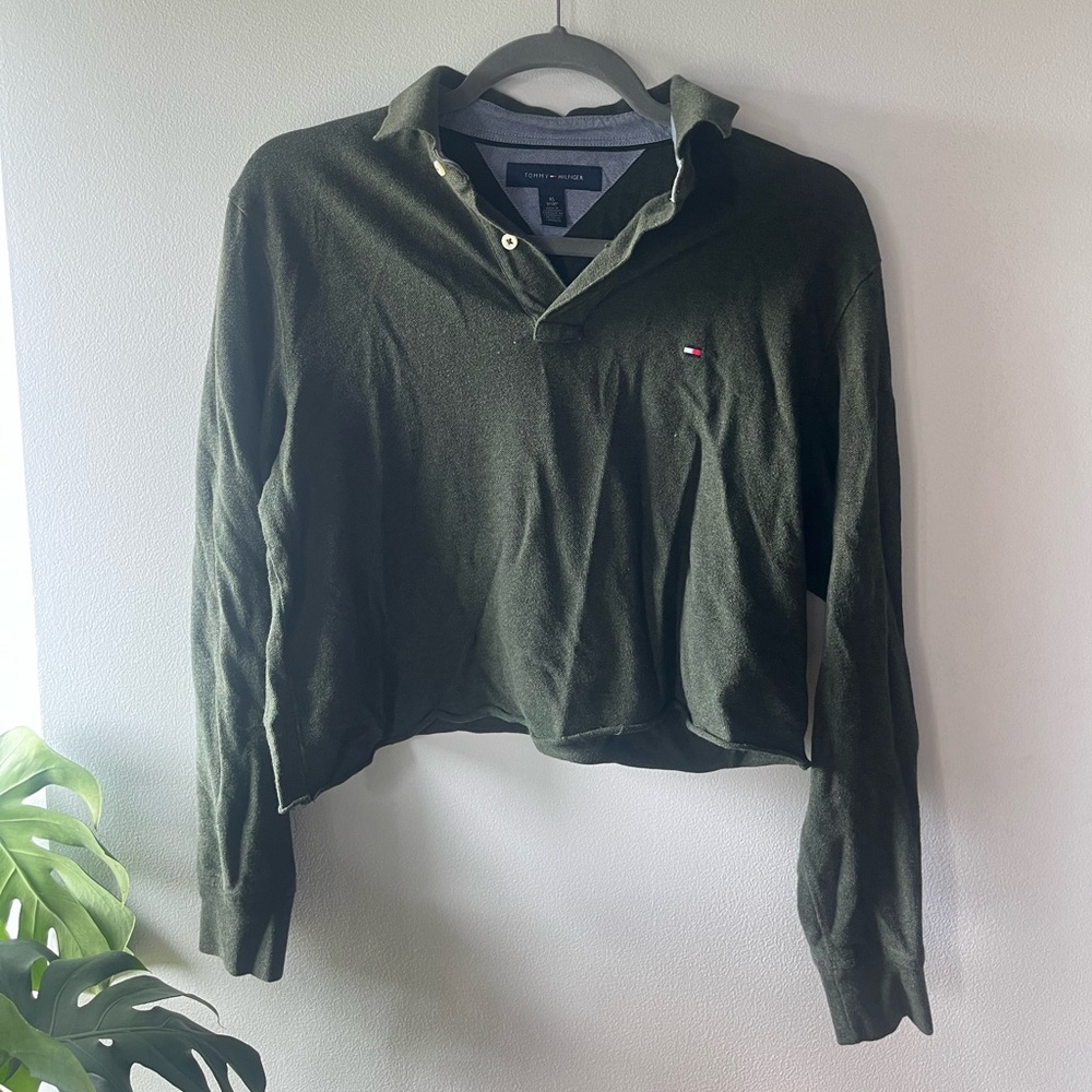 Cropped Longsleeve Polo